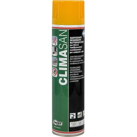 IGIENIZZANTE AD AZIONE BATTERIOSTATICA "CLIMASAN" SPRAY PER CLIMATIZZATORE 600 ML