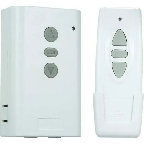 Drahtloser Fernbedienungsschalter, AC220V 433MHz-Empfänger, Lerntyp-Controller, Bidirektionaler 3-Tasten-HF-Sender, Fernbedienung für Vorhang-Controller-Set (1/4)