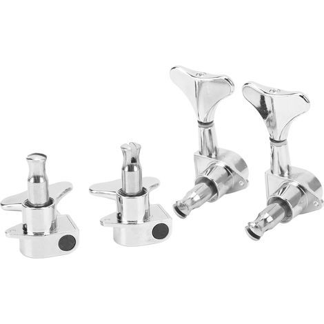 2 mécanismes pour basse électrique, côté droit et gauche, en métal argenté résistant à la corrosion avec engrenages scellés