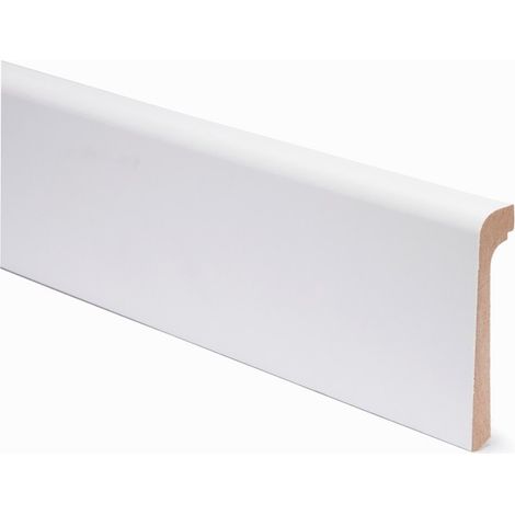 Battiscopa in mdf coprimarmo bianco 24x92x2400 - kimono (1/2)