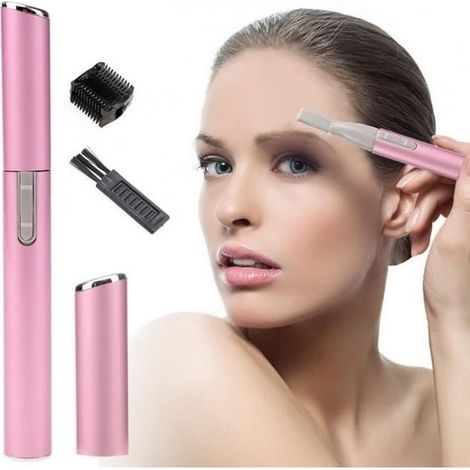 ACEVIVI - Épilateur électrique, tondeuse nez et sourcils - Stylo 13 cm - Rose-AquaForge