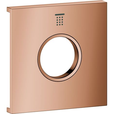 Grohe Grohtherm Aqua Tiles Metallplatte, Symbol Kopfbrause 1 für Grohtherm Aqua Tiles UP-Thermostate, Warm Sunset, 106887DA00 (1/3)