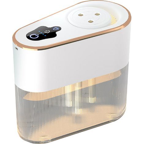 2,2-Liter-Luftbefeuchter, großes Fassungsvermögen, USB-Ladegerät, Aromadiffusor mit drei Sprühdüsen, für Zuhause, Schlafzimmer, Büro, Weiß (1/5)