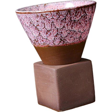 Keramik-Teetassen, japanisches Teetassenset, Espressotasse, Porzellan-Kaffeetassen-Pink (1/5)