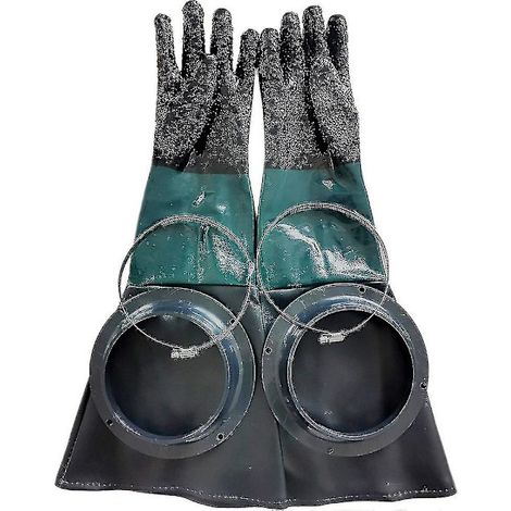 Filiyano-Gants de sablage, pièces de sablage de 60 cm avec joints toriques pour cabines de sablage - mxbc (1/3)