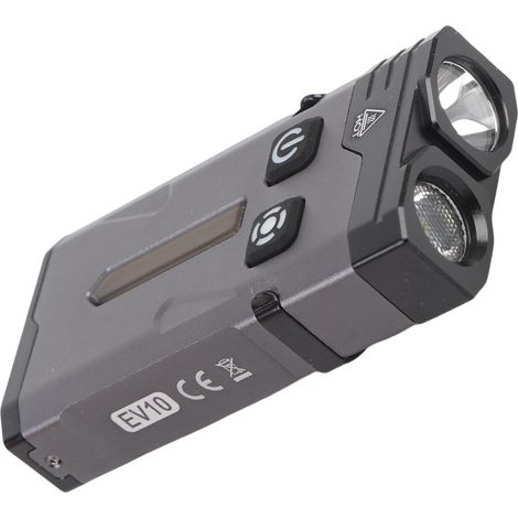 Lampe torche miniature portable de 1100 lumens, à éclairage RGB multicolore, avec clip magnétique pour une utilisation à domicile et en extérieur. (1/5)