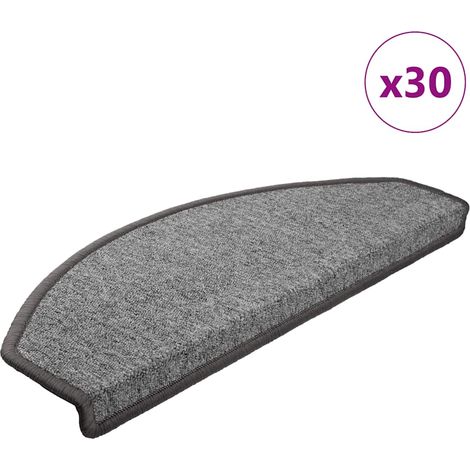 Stufenmatten 30 Stk. 65x24x4 cm Dunkelgrau Halbrund Groß