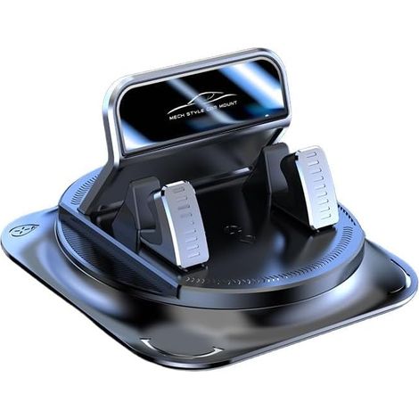 Support Téléphone Voiture à Ventouse, Rotation 360°, Fixation Tableau de Bord ou Pare-Brise, Utilisation à Une Main (1/5)