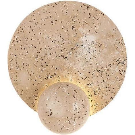 LED-Wandleuchte aus Naturstein, Marmor-Wandleuchte, 6 W, moderne runde Wandleuchte im Mid-Century-Stil, Nachttischlampe für Wohnzimmer, Hotelzimmer
