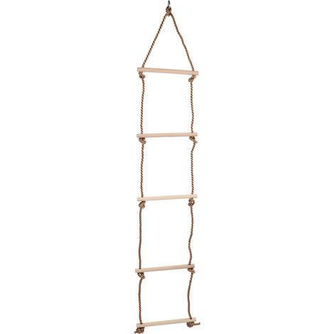 Échelle de corde en bois pour enfants, jouet de fitness et de loisirs en plein air (1/5)