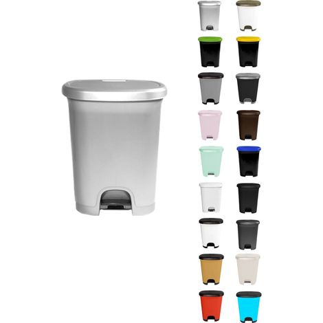 Cubo basura plástico moderno Apertura con pedal Cubo reciclar
