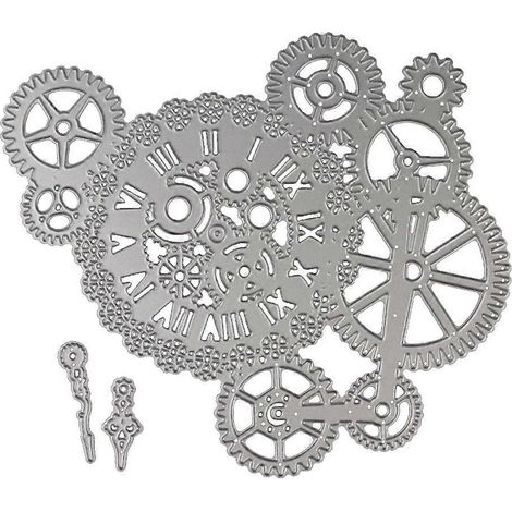 Steampunk-Stanzformen, Zahnrad-Stanzteile, exquisite Scrapbooking-Prägevorlage