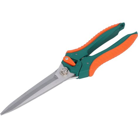 Sécateur à long bec avec poignée en caoutchouc pour la taille des branches et des plantes, idéal pour le jardinage domestique. (1/5)