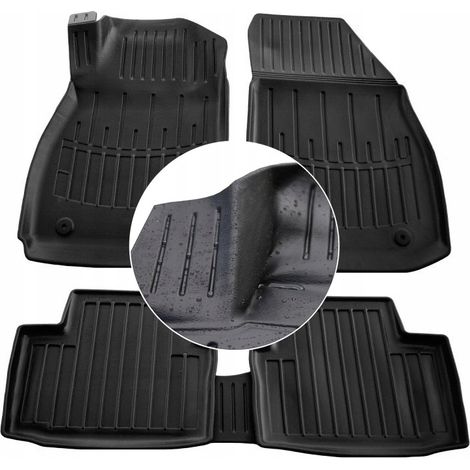 Tapis et essuie-glaces en caoutchouc pour Chevrolet Malibu 2012-2016 (canaux UD) (1/5)