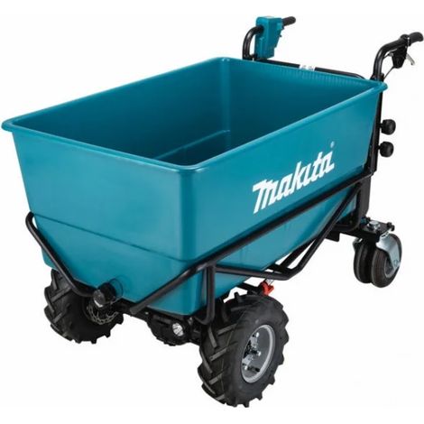 Makita – Brouette motorisée 18V – Capacité de charge 300 kg – Technologie XPT pour environnements humides – Vitesse 5 km/h – Benne 295 l
