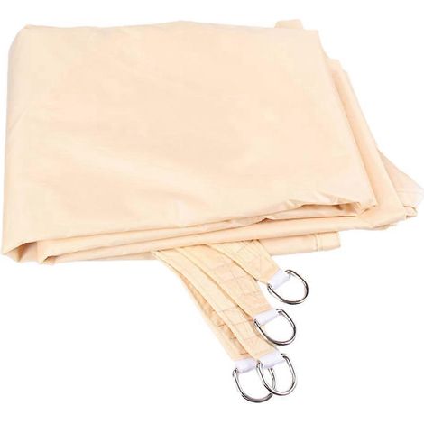 Voile d'ombrage extérieur à quatre coins, anti-UV, résistant aux intempéries, durable pour jardin, terrasse, cour, store, auvent arrière. (1/4)
