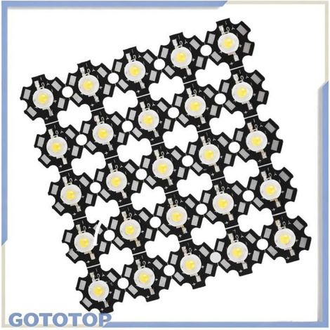 Fdit Spotlight LED Haute Luminosité Source Lumineuse Intégrée Naturel Perles de lampe à lumière blanche avec planche 30000-35000K (1/5)