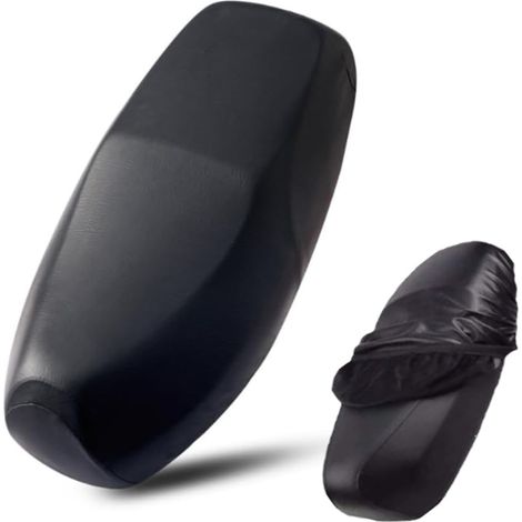 CCYKXAHousse de Selle Moto Universelle,Siège de Moto, Universelle Couvre Selle de Moto pour Scooter Adapté à La Plupart des Sièges de Moto Electriques (1/5)
