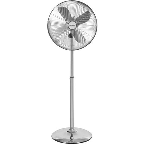Ventilatore a Piantana da Terra 4 Pale in Acciaio 50W Base Tonda (1/4)