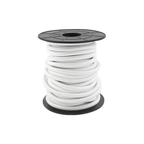 Câble électrique textile 10 mètres 2x0.75mm Blanc GSC 3902998