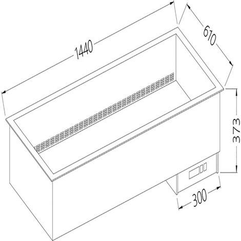 Elément bain-marie 4 GN 1/1 à sec ventilé - Diamond