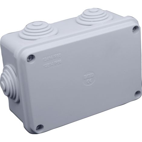 SCATOLA STAGNA DI DERIVAZIONE CON PASSACAVI IP55 mm. 120x80x50 h