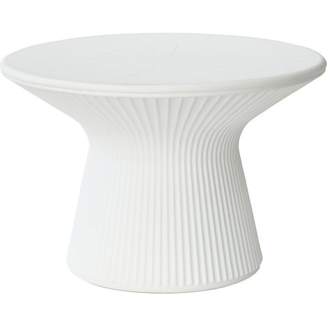 CAPRI 40 Mesa de centro de 40 cm de altura para uso interior y exterior, muy resistente. Fabricada en polietileno (1/4)