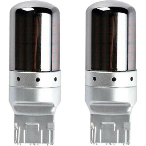 Juego de 2 bombillas LED cromadas 7440 T20 144 SMD Canbus sin errores para intermitentes (1/5)