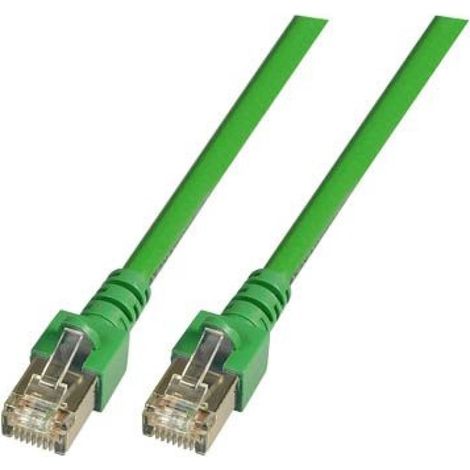 Cable de conexión RJ45 SF/UTP cat. 5e PVC CCA verde 0,5 m