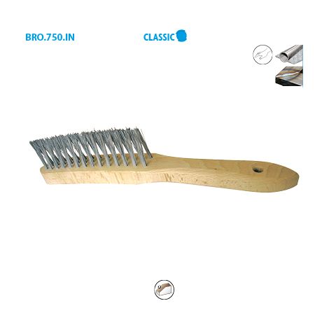 BROSSE EN V SPEC. SOUDURE 295X145X35 FIL INOX 0,35 MANUELLE (1/2)