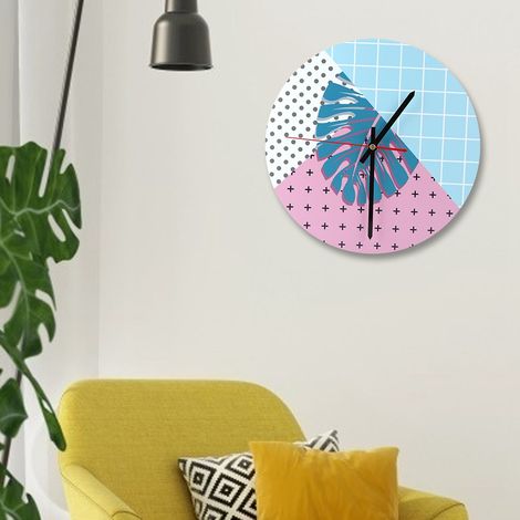 Moderne Cartoon-Wanduhr für das Wohnzimmer, Acryl, DIY-Uhr, Kunstuhr (A) (1/5)