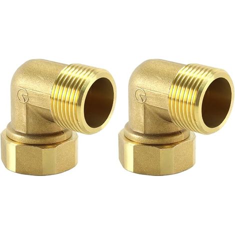 90° Movable Screw Fitting, Male 1 Inch X Female 1 Inch, For Water And Central Heating Installations. (1/5)
