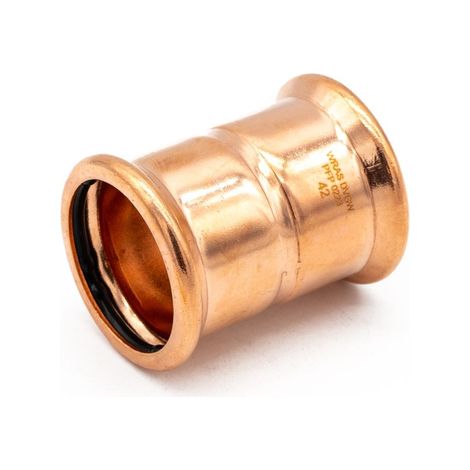 Premium Copper Press Fitting Coupler 42mm - Flameless Install (1/2)