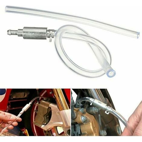 Bremsentlüftungsschlauch - Bremsentlüftungsset Schlauch mit Einwegventil Rohrentlüftungswerkzeug Bremssystem-Entlüftungswerkzeugset für Motorrad-Autokupplung (1/4)
