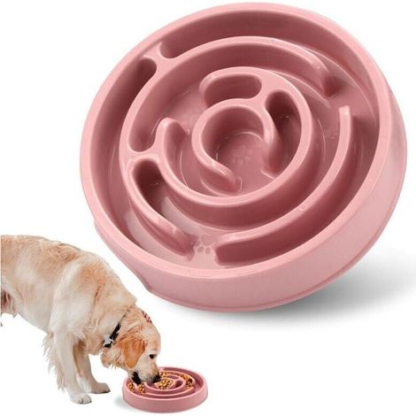 Distributeur de croquettes anti-glouton pour chiens et chats de taille moyenne - Gamelle (1/4)