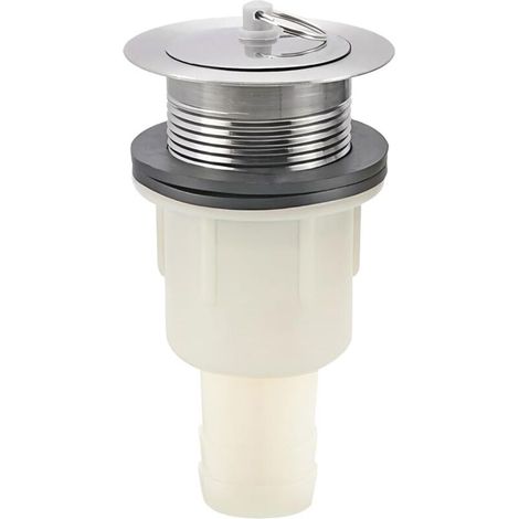 Spülbeckenablauf aus Edelstahl ohne Überlauf – Küchensiebkorb für Ausgussbecken, 40 mm Durchmesser, 1 Stück