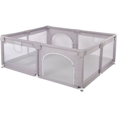 Parc Bébé, Pour L'intérieur et L'extérieur, Stable/Solide/Sûr/, Gris (1/5)