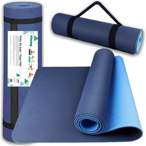 BC Yoga-Übungsmatte, rutschfeste TPE-Trainingsmatte für Fitnessstudio