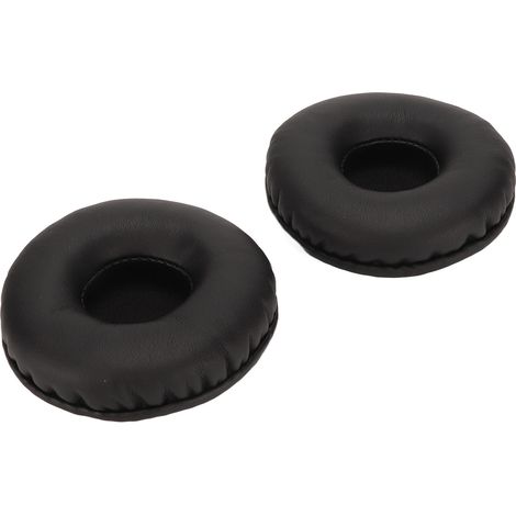 Coussinets d'oreille de rechange en mousse souple et cuir artificiel, flexible, universel, pour casque 70mm (1/5)