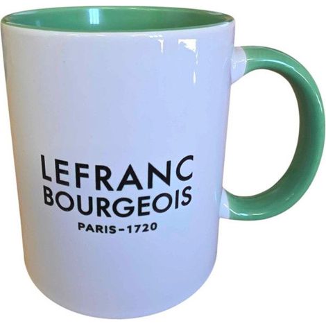 Mug - Tasse - Avec anse - Flashe - Lefranc Bourgeois - Céramique Blanc et vert (1/2)