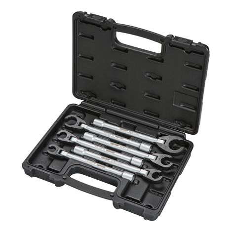 GEDORE 3459993 - Jeu de clé a anneau articulées ouverte 150mm, KL-4077-10 K (1/4)