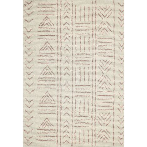 Teppich EDIRNE Beige 160 x 230 cm Baumwolle