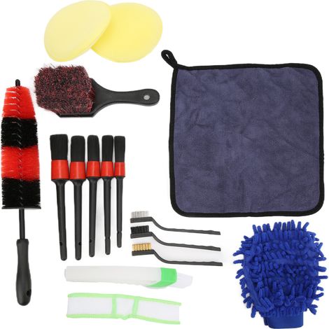 Ensemble de brosses le nettoyage des jantes, compartiment moteur et d'échappement votre voiture. (1/5)
