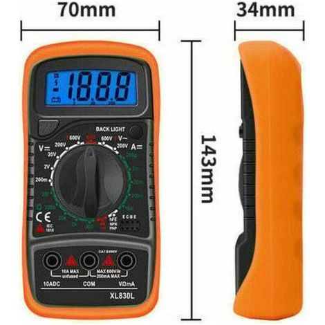 LaBlanc-Multimeter, Ohmmeter und Amperemeter, Digital-Multimeter, XL830L, 2000 (1/4)