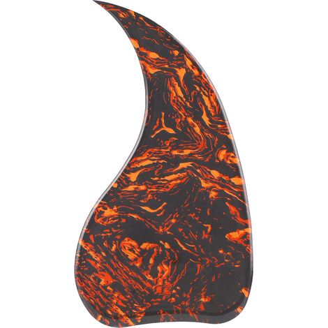 Protection Décorative en PVC pour Guitare Acoustique, Autocollant en Forme de Virgule (1/5)