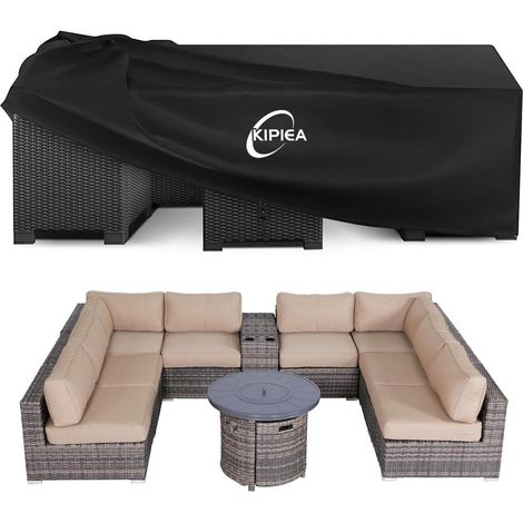 Gartenmöbel Abdeckung Wasserdicht 280x280x71cm 420D Oxford UV-Schutz Winddicht (1/5)