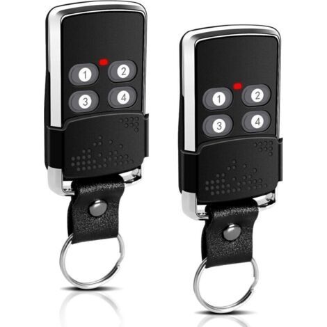 Lot de 2 télécommandes 433 MHz pour porte de garage, porte de garage Hansender, 2 télécommandes de rechange compatibles avec eL11Q, eL12Q, eL13Q, eL17Q eLN, eLC RT1, eLB7Q, eLB7Qk, eLB7Qk2, eL4T,