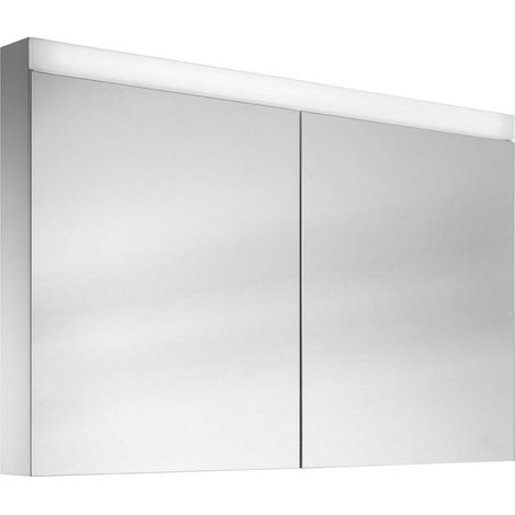 Schneider PATA LED Armoire de toilette, 2 portes 50/50cm,