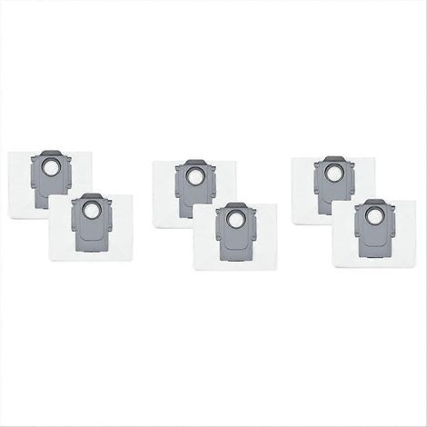 Lot de 6 sacs à poussière pour aspirateur robot Roborock S8 Pro Ultra, S8+, S7 MaxV Ultra/Max Ultra (2,5 L). (1/5)