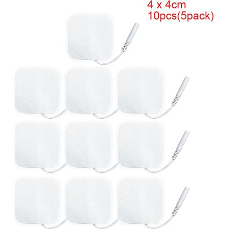 10/20 électrodes de stimulation musculaire en gel, tissu non tissé, coussinets de rechange auto-adhésifs pour appareil de thérapie numérique TENS05268